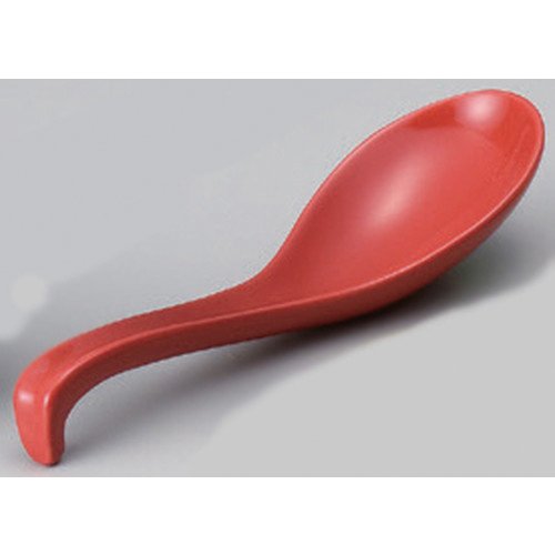 Amazon | 赤釉ラーメンレンゲ [ 18 x 5.4cm 71g ] 【 中華レンゲ